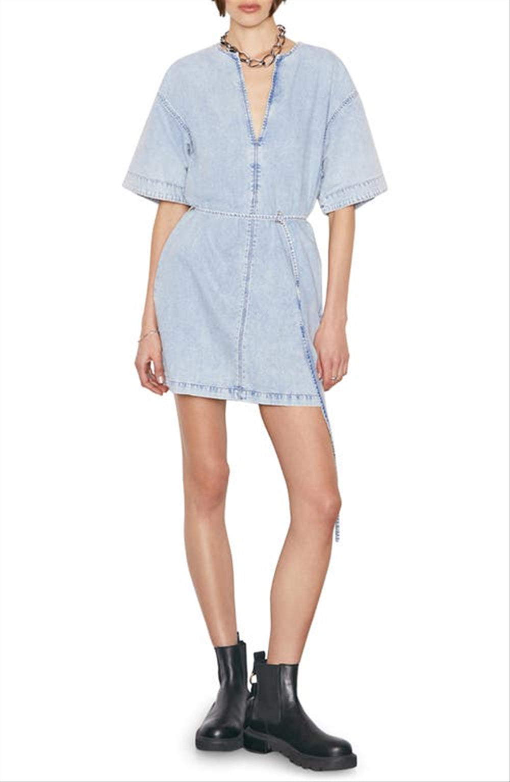 Minivestido Caftan FRAME em Breezy, tamanho grande