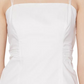 Regata com recorte e alças finas em branco tamanho médio