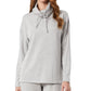 Moletom feminino com gola alta 32 Degrees cinza