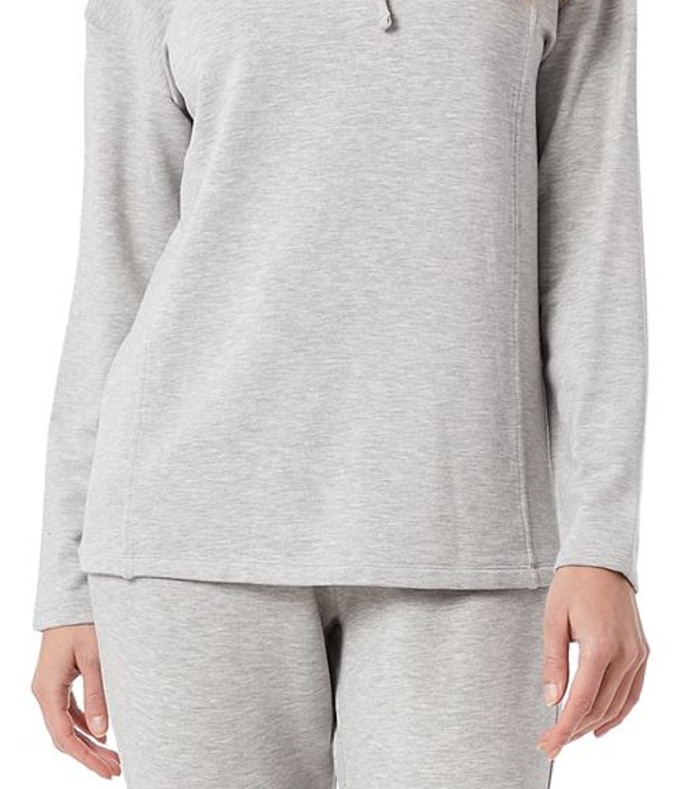Moletom feminino com gola alta 32 Degrees cinza