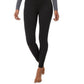 Leggings femininas de cintura alta e calor aconchegante 32 graus, pretas, tamanho médio