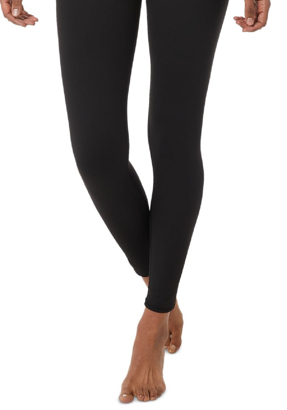 Leggings femininas de cintura alta e calor aconchegante 32 graus, pretas, tamanho grande