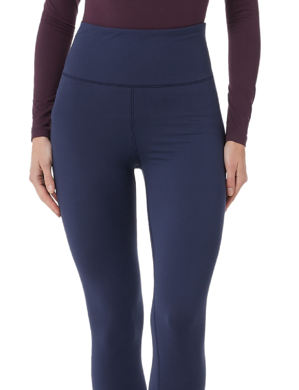 Leggings femininas de cintura alta e calor aconchegante 32 graus, azul, tamanho pequeno