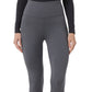 Leggings femininas de cintura alta elástica 32 Degrees, cinza, tamanho médio