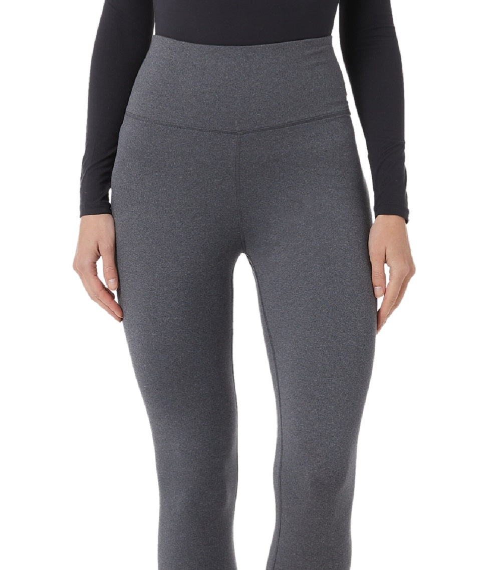 Leggings femininas de cintura alta elástica 32 Degrees, cinza, tamanho médio