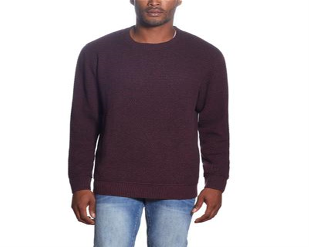 Suéter masculino vintage à prova de intempéries Marl Crew vermelho tamanho médio