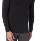 Camisa de gola redonda masculina 32 Degrees Heat, preta, tamanho médio