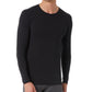 Camisa de gola redonda masculina 32 Degrees Heat, preta, tamanho médio
