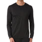 Camiseta masculina de manga comprida 32 Degrees Top Notch, preta, tamanho grande