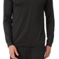 Camiseta masculina de manga comprida 32 Degrees Top Notch, preta, tamanho grande