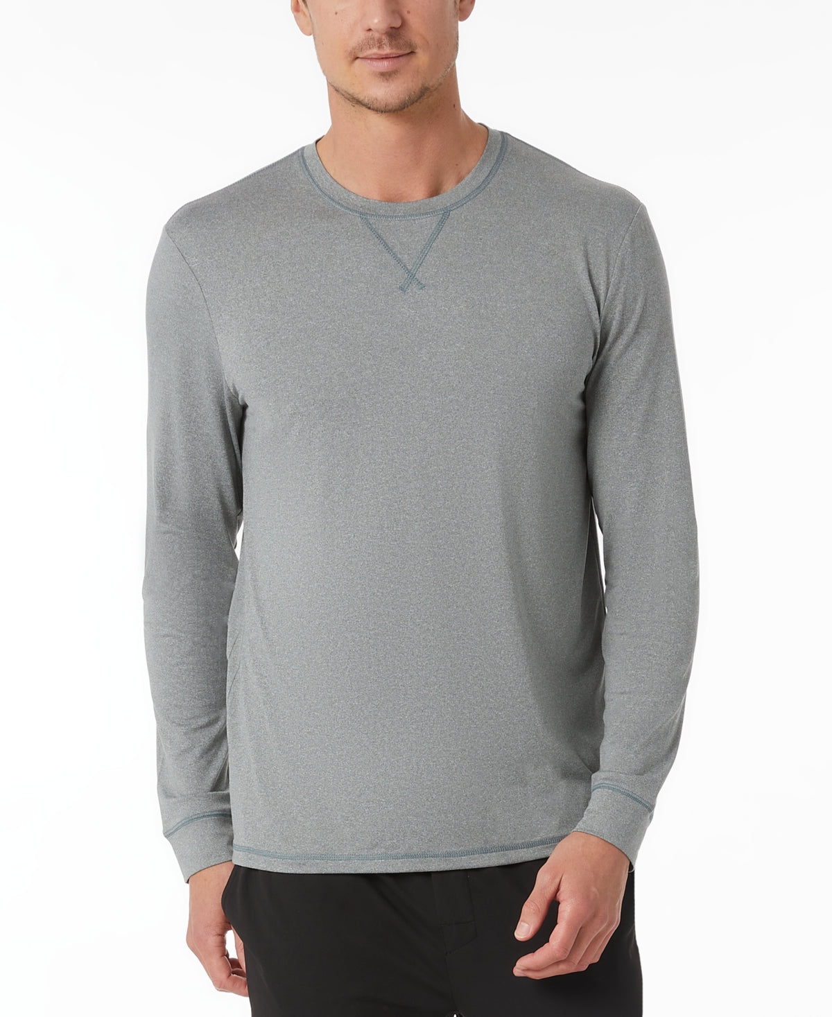 Camiseta masculina de manga comprida 32 Degrees Top Notch, verde, tamanho XL