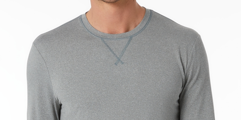 Camiseta masculina de manga comprida 32 Degrees Top Notch, verde, tamanho XL