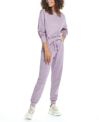 Blusa feminina vintage à prova de intempéries, com decote redondo, estilo francês, lavada ao sol, roxa, tamanho extragrande