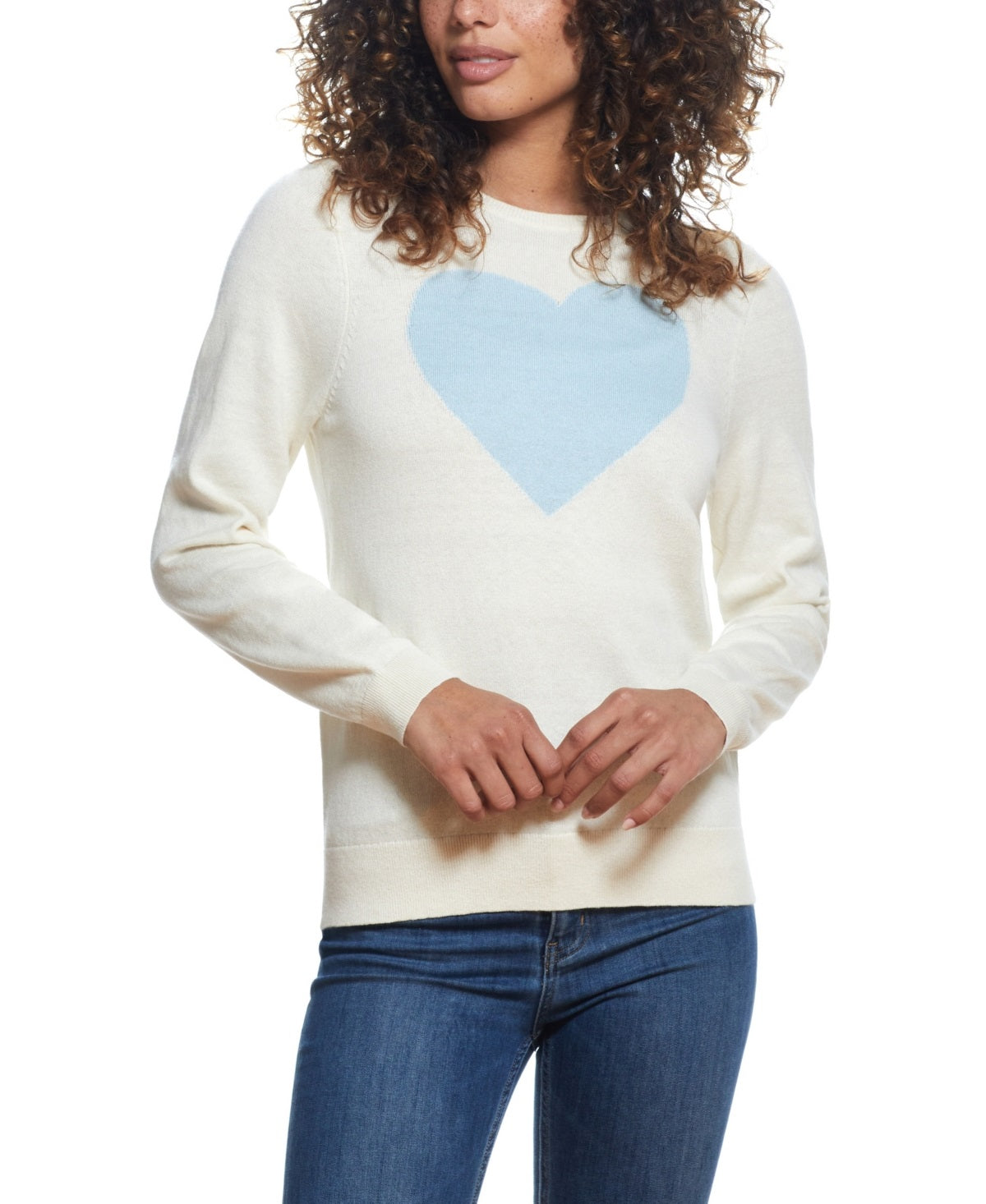 Suéter feminino vintage à prova de intempéries com estampa de coração, tamanho X-S