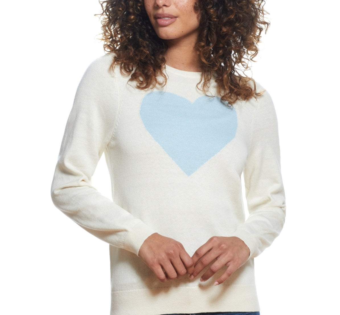 Suéter feminino vintage à prova de intempéries com estampa de coração, tamanho X-S