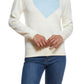 Suéter feminino vintage à prova de intempéries com estampa de coração, tamanho X-S
