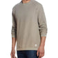 Suéter texturizado Stonewash vintage masculino à prova de intempéries, marrom, tamanho extragrande
