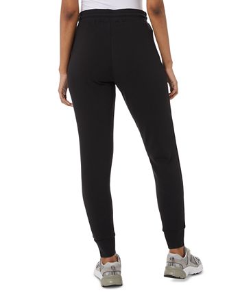 Calça de moletom feminina 32 Degrees, macia e confortável, preta, tamanho grande