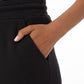 Calça de moletom feminina 32 Degrees, macia e confortável, preta, tamanho grande