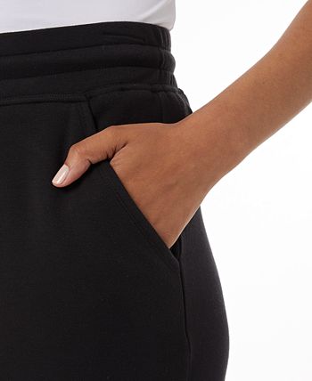 Calça de moletom feminina 32 Degrees, macia e confortável, preta, tamanho grande