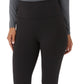 Leggings femininas básicas 32 Degrees com comprimento total e cintura alta, pretas
