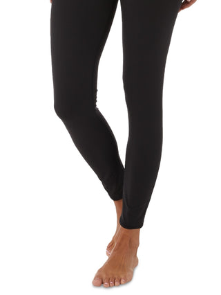 Leggings femininas básicas 32 Degrees com comprimento total e cintura alta, pretas