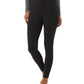 Leggings femininas básicas 32 Degrees com comprimento total e cintura alta, pretas
