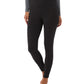 Leggings femininas básicas 32 Degrees com comprimento total e cintura alta, pretas