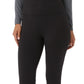 Leggings femininas básicas 32 Degrees com comprimento total e cintura alta, pretas