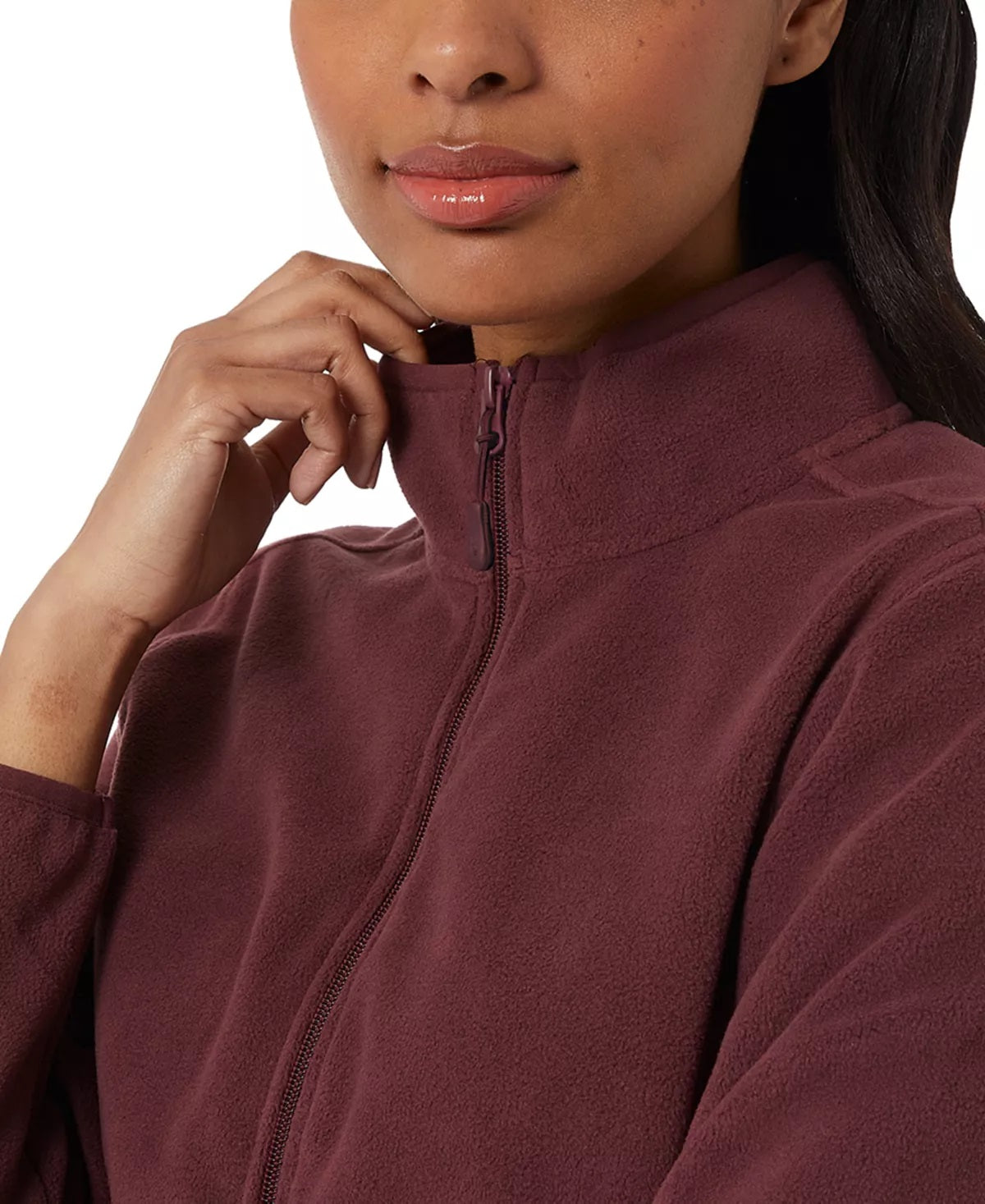 32 Degrees Fleece Feminino com Zíper Completo Vermelho Tamanho XL