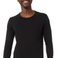 Camisa térmica feminina manga comprida 32 Degrees Heat Plus, preta, tamanho médio