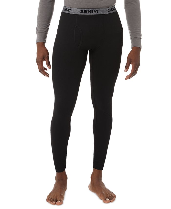 Legging masculina Heat Plus 32 Degrees preta tamanho X-G