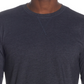 Camiseta masculina vintage de manga comprida escovada e gola redonda, cinza, tamanho GG, à prova de intempéries