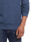 Moletom masculino vintage impermeável com capuz e manga comprida estilo waffle, azul, tamanho médio