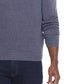 Suéter masculino vintage à prova de intempéries com toque suave e zíper de um quarto, azul, tamanho XX-G