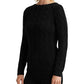 Suéter Ralph Lauren Feminino de Algodão com Decote Canoa e Tricô Preto Tamanho Grande