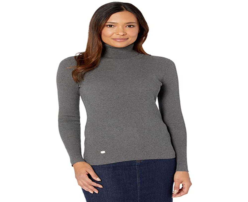 Suéter Ralph Lauren Feminino Gola Alta Cinza Tamanho Médio