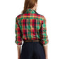 Camisa Ralph Lauren Feminina Xadrez Algodão Sarja Vermelha Tamanho 3X
