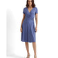 Vestido Ralph Lauren Feminino Manga Curta Azul Tamanho 8