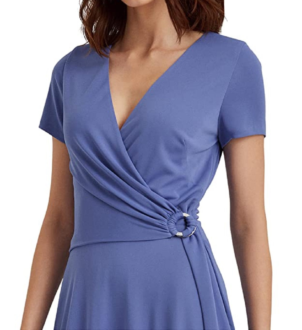 Vestido Ralph Lauren Feminino Manga Curta Azul Tamanho 8