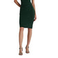 Vestido de coquetel Ralph Lauren feminino com manga de lantejoulas e malha verde, tamanho 18
