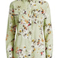 Camisa Ralph Lauren Feminina Floral de Algodão e Voile Verde Tamanho Médio