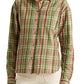 Camisa Ralph Lauren Feminina Xadrez Algodão Sarja Verde Tamanho Grande