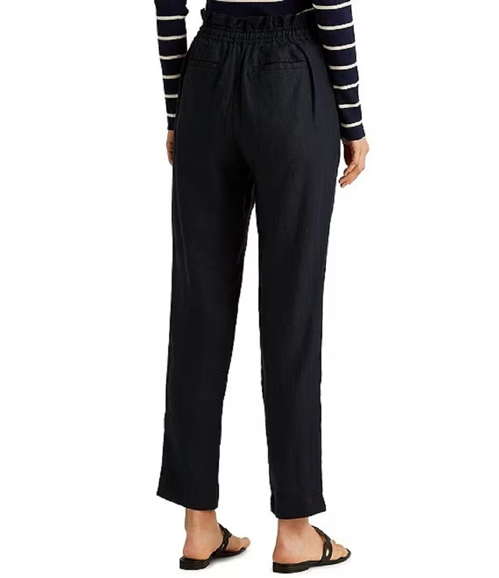 Calça Ralph Lauren Feminina de Linho Azul Tamanho 8