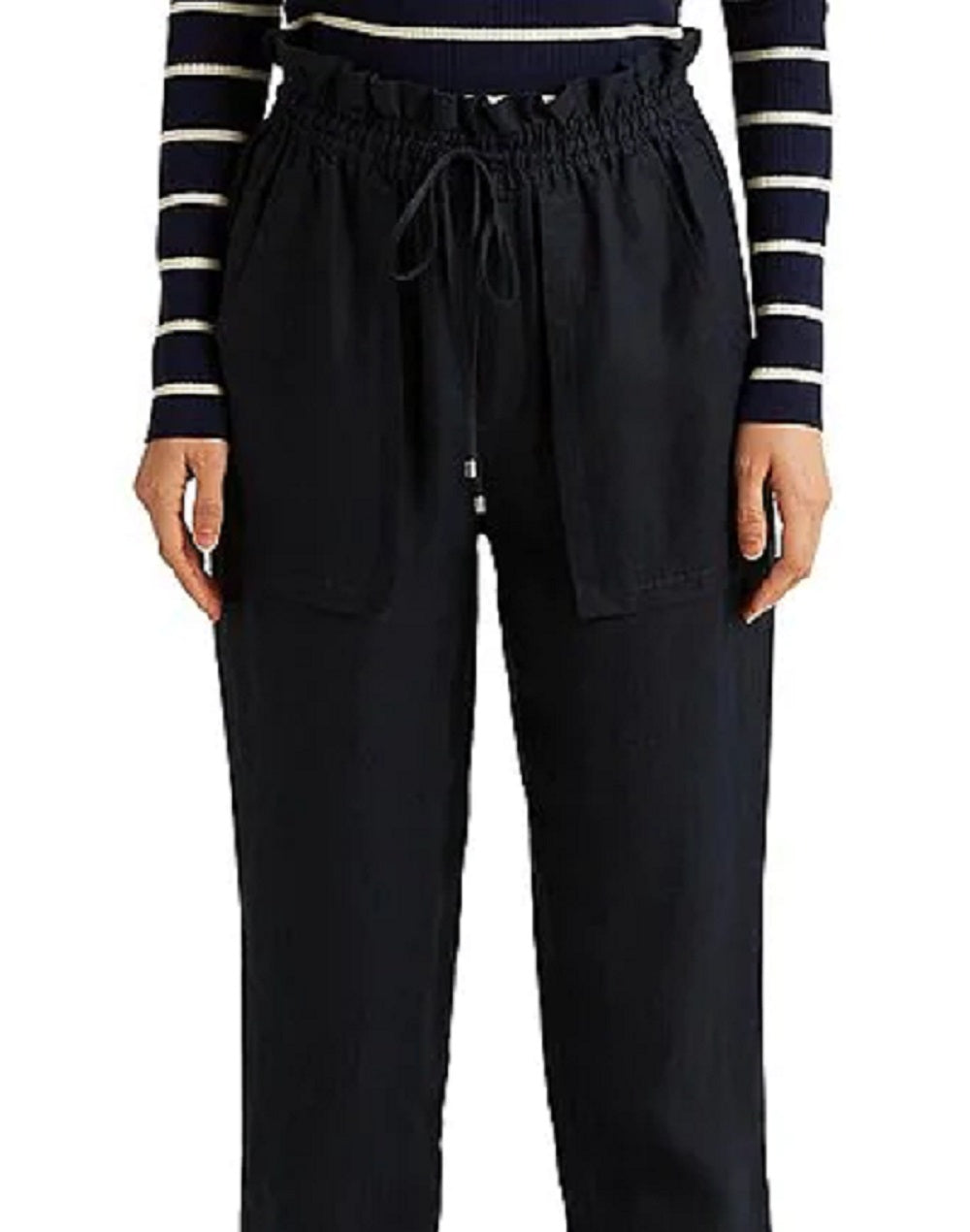Calça Ralph Lauren Feminina de Linho Azul Tamanho 8