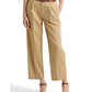 Calça Ralph Lauren Feminina Plissada Crepe Marrom Tamanho 12