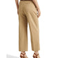 Calça Ralph Lauren Feminina Plissada Crepe Marrom Tamanho 12