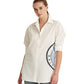 Camisa Ralph Lauren Feminina de Algodão com Logotipo Broadcloth, Branca, Tamanho X-G