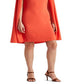 Vestido de coquetel Ralph Lauren Cape Georgette feminino, laranja, tamanho 6
