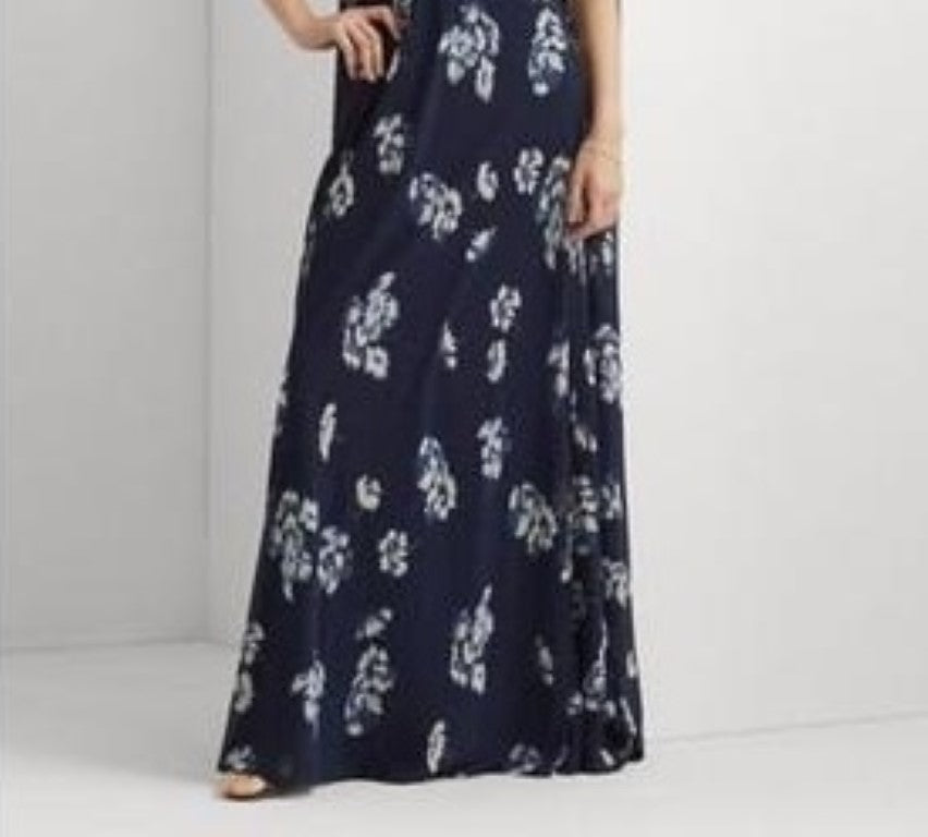 ralph-lauren-womens-floral-crinkled-georgette-gown-blue-size-2